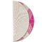 Pink & Green Argyle Round Linen Placemats - HALF FOLDED (single sided)
