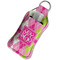 Pink & Green Argyle Sanitizer Holder Keychain - Large in Case