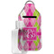 Pink & Green Argyle Sanitizer Holder Keychain - Large with Case