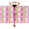 Pink & Green Argyle Sheer Sarong