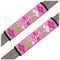 Pink & Green Argyle Seat Belt Covers (Set of 2)
