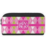 Pink & Green Argyle Shoe Bag (Personalized)