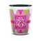 Pink & Green Argyle Shot Glass - Two Tone - FRONT