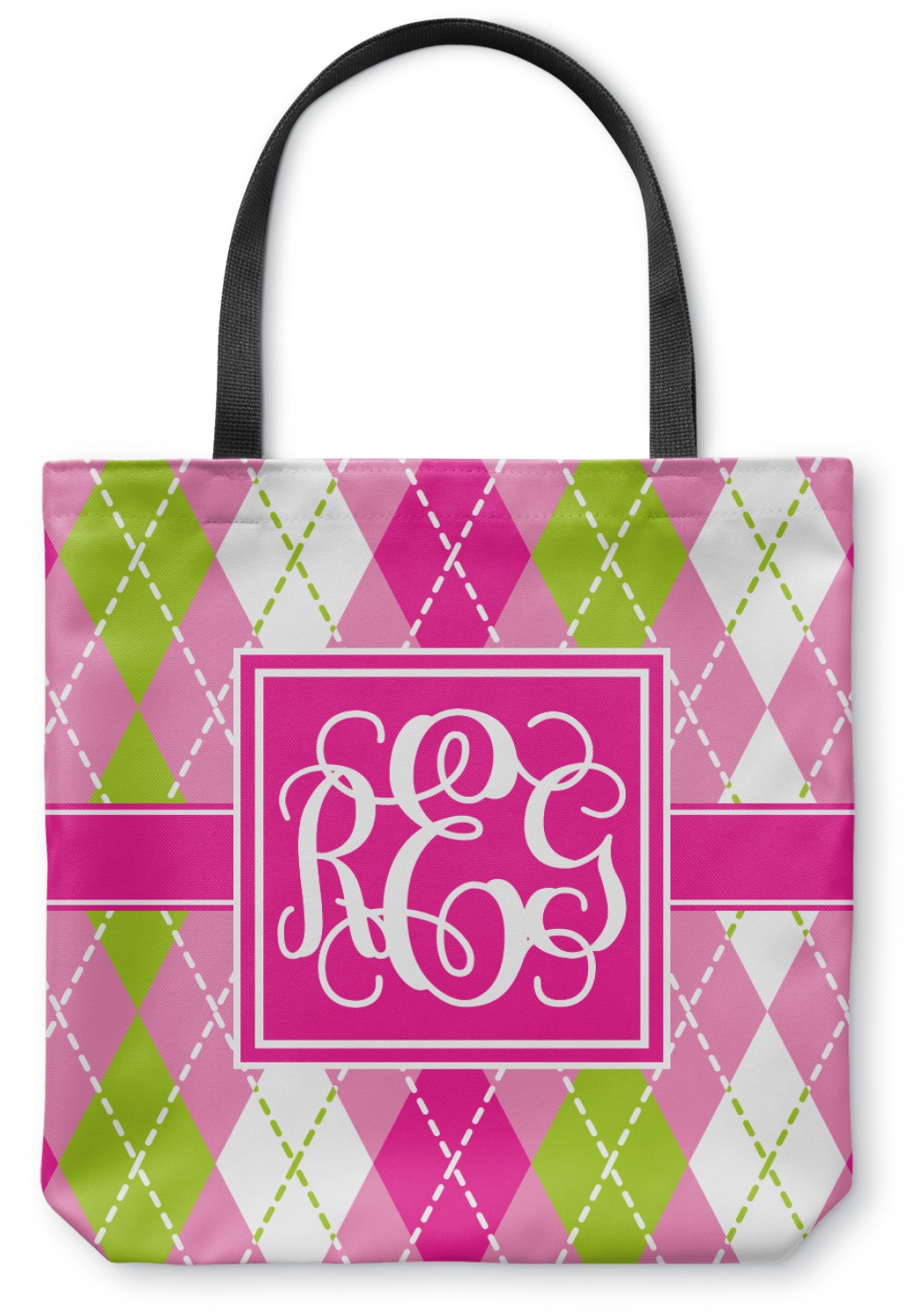 Monogrammed Tote Bag, Monogram Tote Bag, Shoulder Bag, Pink