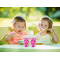 Pink & Green Argyle Sippy Cups w/Straw - LIFESTYLE