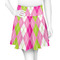 Pink & Green Argyle Skater Skirt - Front