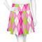 Pink & Green Argyle Skater Skirt - 2X Large