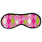Pink & Green Argyle Sleeping Eye Mask - Front Large