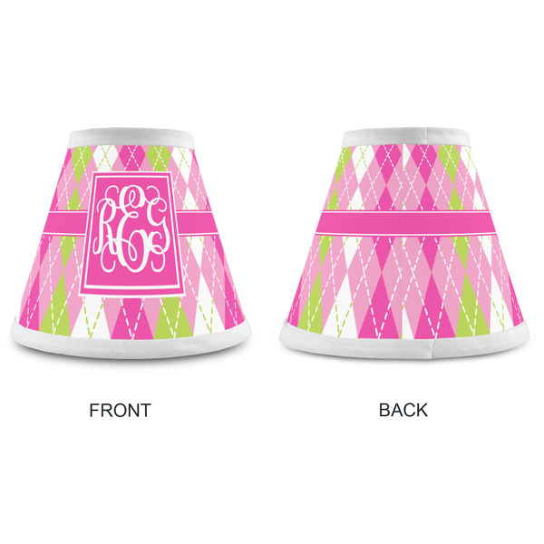 Pink & Green Argyle Small Chandelier Lamp - Approval