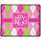 Pink & Green Argyle Small Gaming Mats - APPROVAL