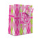 Pink & Green Argyle Small Gift Bag (Personalized)