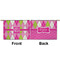Pink & Green Argyle Small Zipper Pouch Approval (Front and Back)