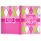 Pink & Green Argyle Soft Cover Journal - Apvl