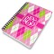 Pink & Green Argyle Spiral Journal 7 x 10 - Main