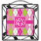 Pink & Green Argyle Square Trivet - w/tile