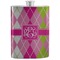 Pink & Green Argyle Stainless Steel Flask