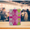 Pink & Green Argyle Stainless Steel Flask - LIFESTYLE 2