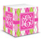 Pink & Green Argyle Note Cube