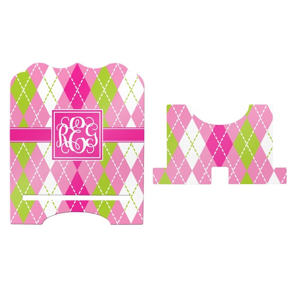 Pink & Green Argyle Stylized Tablet Stand - Apvl