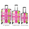 Pink & Green Argyle Suitcase Set 1 - APPROVAL