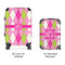 Pink & Green Argyle Suitcase Set 4 - APPROVAL