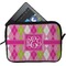 Pink & Green Argyle Tablet Case / Sleeve - Small (Personalized)