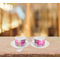 Pink & Green Argyle Tea Cup Lifestyle
