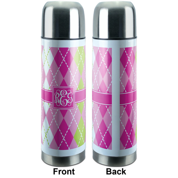 Pink & Green Argyle Thermos - Apvl