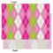 Pink & Green Argyle Tissue Paper - Heavyweight - Large - Front & Back
