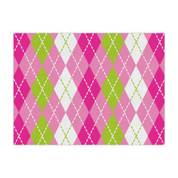 Pink & Green Argyle Large Tissue Papers Sheets - Heavyweight