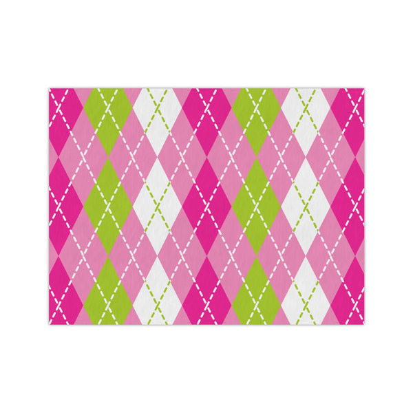 Custom Pink & Green Argyle Tissue Paper Sheets - Medium - Heavyweight