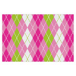 Pink & Green Argyle X-Large Tissue Papers Sheets - Heavyweight