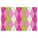 Pink & Green Argyle Tissue Paper Sheets - X-Large - Heavyweight