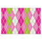 Pink & Green Argyle Tissue Paper - Heavyweight - XL - Front