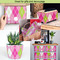 Pink & Green Argyle Tissue Paper - In Use Collage