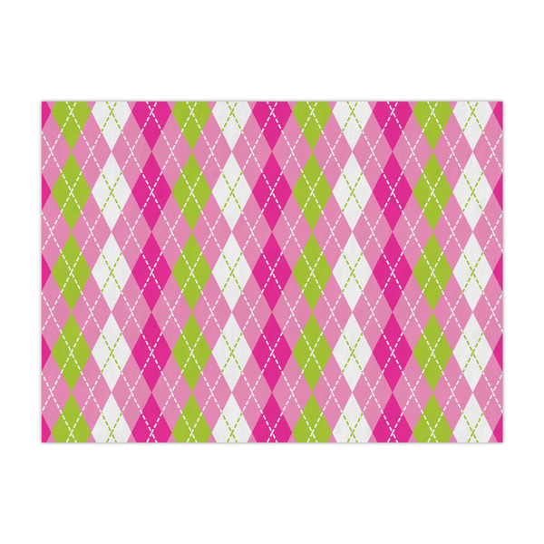 Custom Pink & Green Argyle Tissue Paper Sheets