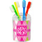 Pink & Green Argyle Toothbrush Holder (Personalized)