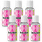 Pink & Green Argyle Travel Bottles (Personalized)