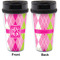 Pink & Green Argyle Travel Mug Approval (Personalized)