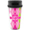 Pink & Green Argyle Travel Mug (Personalized)