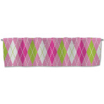 Pink & Green Argyle Valance (Personalized)
