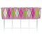 Pink & Green Argyle Valance