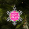Pink & Green Argyle Vintage Snowflake - (LIFESTYLE)