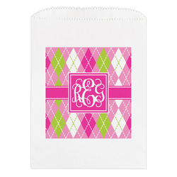 Pink & Green Argyle Treat Bag (Personalized)