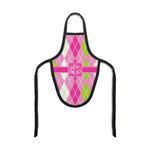 Pink & Green Argyle Bottle Apron (Personalized)