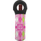 Pink & Green Argyle Wine Tote Bag (Personalized)