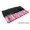 Pink & Green Argyle Keyboard Wrist Rest (Personalized)