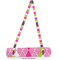 Pink & Green Argyle Yoga Mat Strap With Full Yoga Mat Design
