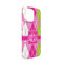 Pink & Green Argyle iPhone 13 Mini Case - Angle