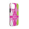 Pink & Green Argyle iPhone Case - Rubber Lined - iPhone 13 Mini (Personalized)